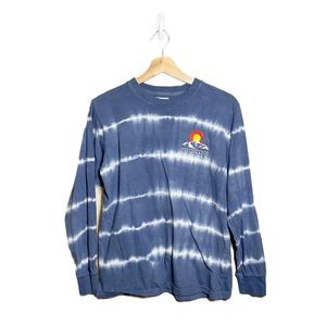 Dreamsicle Blue and White Tie Dye Colorado Long Sleeve T-Shirt